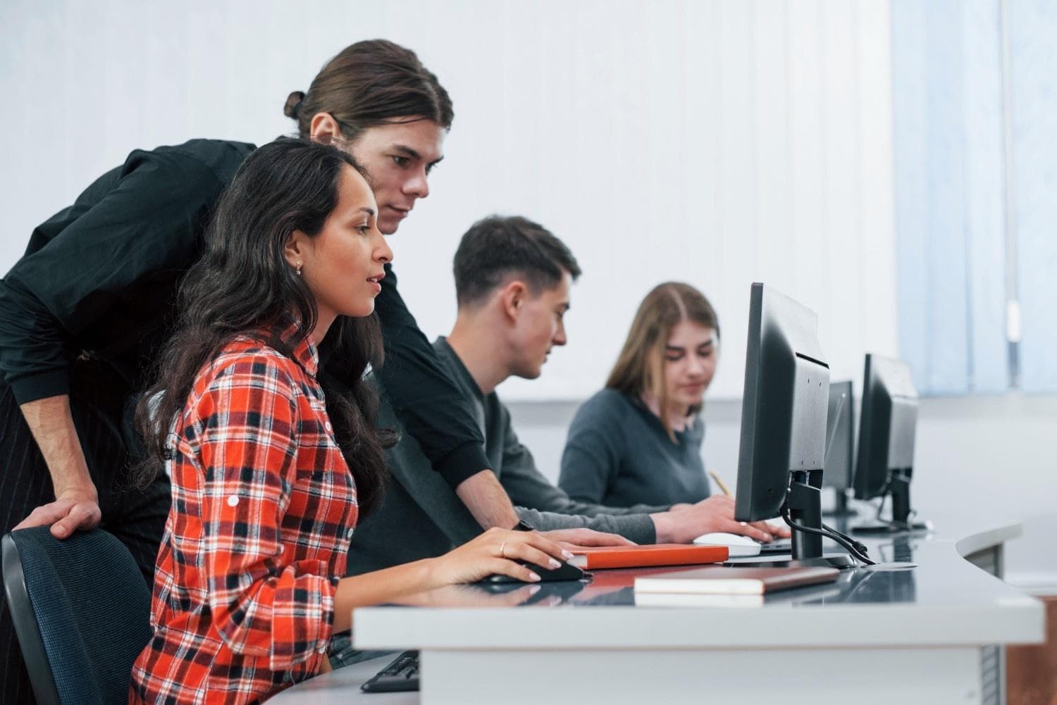 Students studying Computing & IT